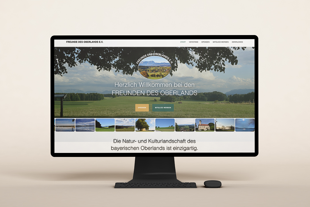Vorschau des Community-Website-Projekts